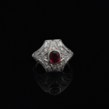Platinum-Diamond-and-Ruby-Ring-primary | Lorena's Jewelry | Washington