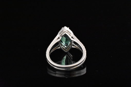18k white gold emerald ring - lorraine fine jewelry