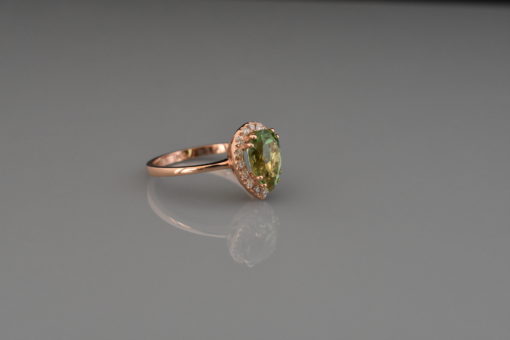 14k rose gold tourmaline ring - lorraine fine jewelry