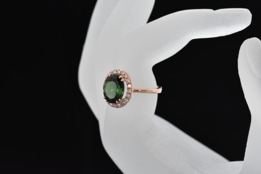 green tourmaline ring - lorraine fine jewelry