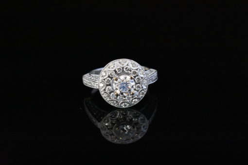 18K White Gold Diamond Ring - Lorraine Fine jewelry
