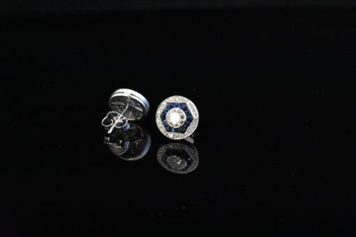Diamond Sapphire Earings - Lorraine Fine Jewelry