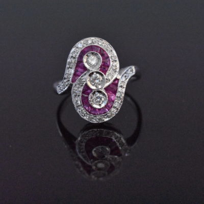 Ruby and Diamond Ring - Lorraine Fine Jewelry