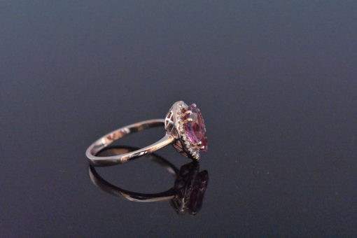Rose Gold Pink Tourmaline Ring - Lorraine Fine Jewelry