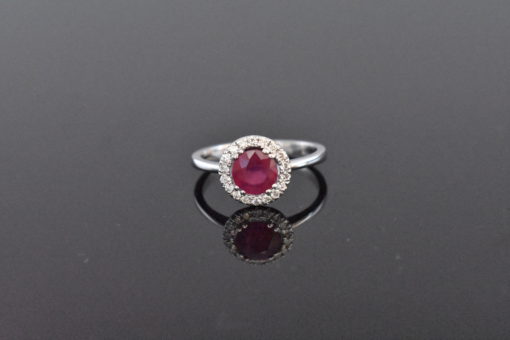 14K White Gold Ruby Ring - Lorraine Fine Jewelry