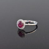 14K White Gold Ruby Ring - Lorraine Fine Jewelry