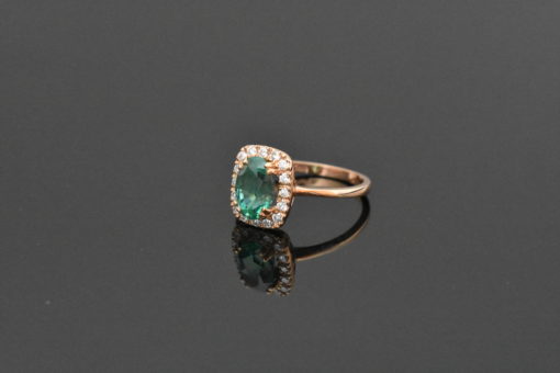 Rose Gold Emerald Ring - Lorraine Fine jewelry