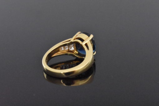 GIA Sapphire yellow gold ring - Lorraine Fine Jewelry