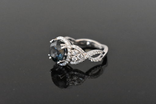 GIA Certified Blue Spinel Ring - Lorraine Fine Jewelry