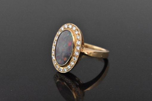 Black Opal Ring - Lorraine Fine Jewelry