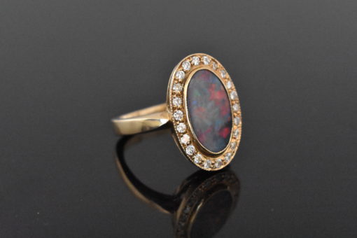 Black Opal Ring - Lorraine Fine Jewelry