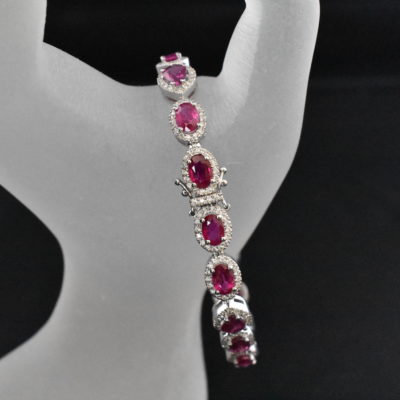 Ruby and Diamond Bracelet - Lorraine Fine Jewelry
