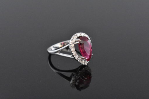 Rubellite Tourmaline RIng - Lorraine Fine Jewelry