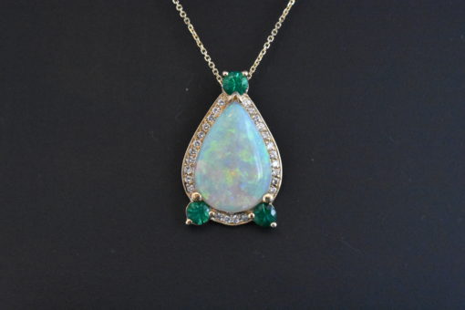 Australian Opal Pendant - Lorraine Fine Jewelry