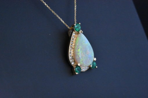 Australian Opal Pendant - Lorraine Fine Jewelry