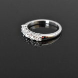 14K White Gold 5 Stone Diamond Shared Prong Ring | Lorraine's Fine Jewelry