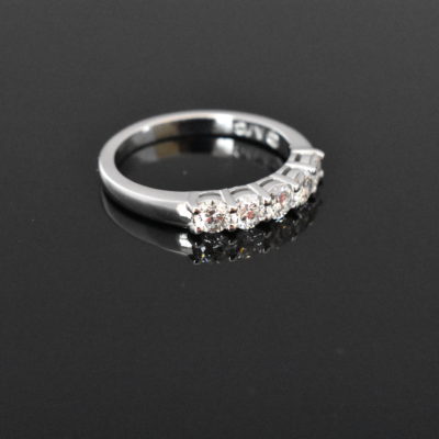 14K White Gold 5 Stone Diamond Ring | Lorraine's Fine Jewelry