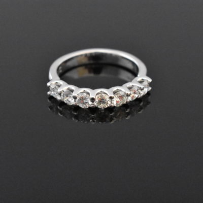14K White Gold 7 Stone Diamond Ring | Lorraine's Fine Jewelry