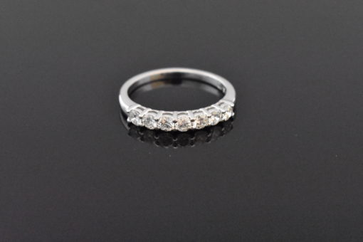 14K White Gold 7 Stone Diamond Ring| Lorraine Fine Jewelry
