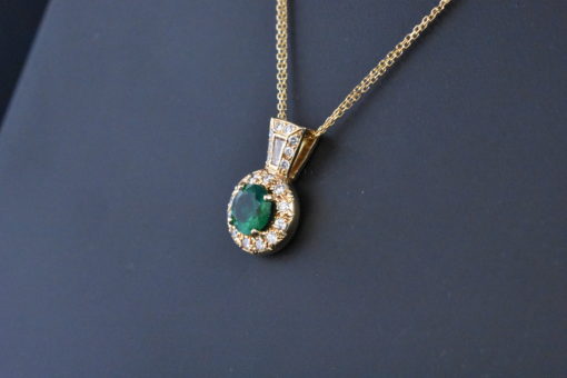 Colombian Emerald Pendant - Lorraine Fine Jewelry
