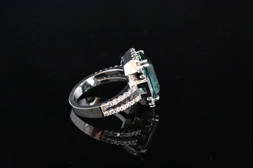 GIA Certified Green Tourmaline Ring - Lorraine Fine Jewelry