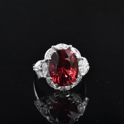 GIA Certified Red Spinel Ring - Lorraine Fine Jewelry