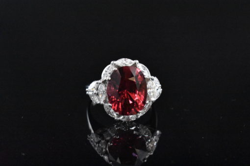 GIA Certified Red Spinel Ring - Lorraine Fine Jewelry