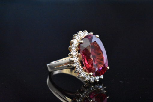 GIA Certified Rubellite Tourmaline Ring - Lorraine Fine Jewelry
