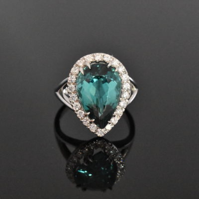 GIA Certified Green Tourmaline Ring - Lorraine Fine Jewelry