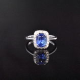 GIA Certified Blue Sapphire Ring - Lorraine Fine jewelry