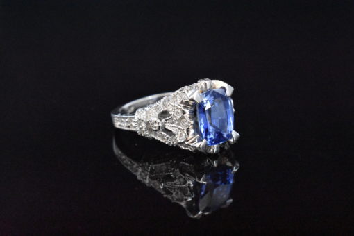 GIA Certified Sapphire Ring- Lorraine Fine Jewelry