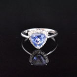 Trillion Blue Sapphire Ring - Lorraine Fine Jewelry